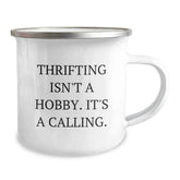 Gifts from Thrifting Lovers - Camping Mug for Thrifting Enthusiasts, Funny Quote - Christmas Unique Gifts for Men, Women, Friends, Family - Image 2